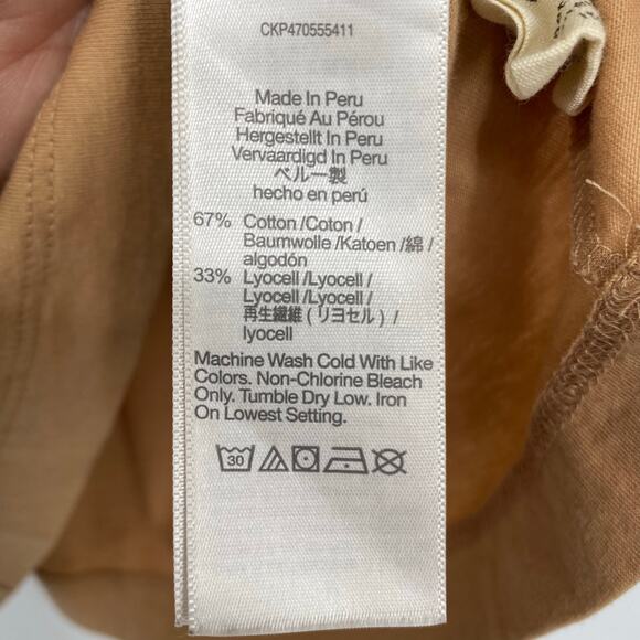 Madewell Top Women’s Small Brown Cotton Lyocell Minimalist Neutral NormCore - Picture 4 of 7